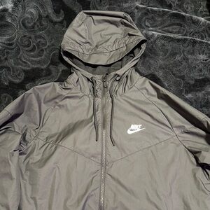 Nike Men's Black Hooded Jacket